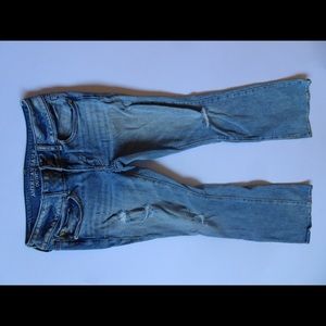 Slightly distressed American eagle jeans